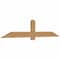 Ekena Millwork Eugene Smooth Timber Gable Bracket, Western Red Cedar, 84"W x 17"H x 1 1/2"D x 5 1/2"F, 5/12 Pitch GBW084X17X0206EUG00SWR - alternate 5